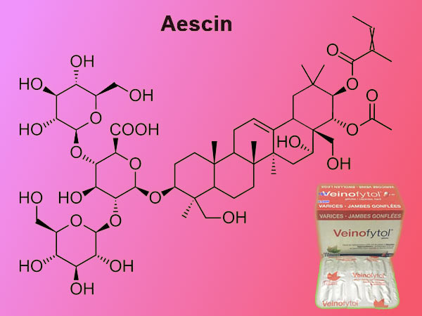 Thành phần chính trong thuốc Veinofytol là hoạt chất Aescin