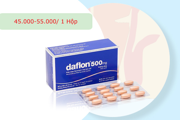 Daflon có giá dao động từ 45-55.000 VNĐ